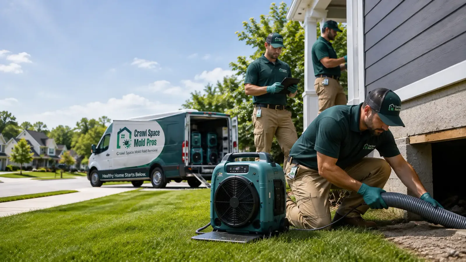 Crawl Space Mold Removal in Jackson Center, OH